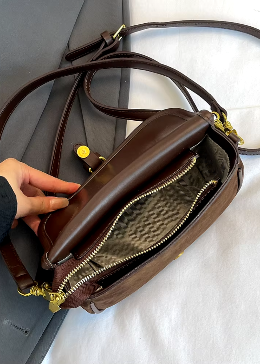 Kaleen Suede Crossbody Bag