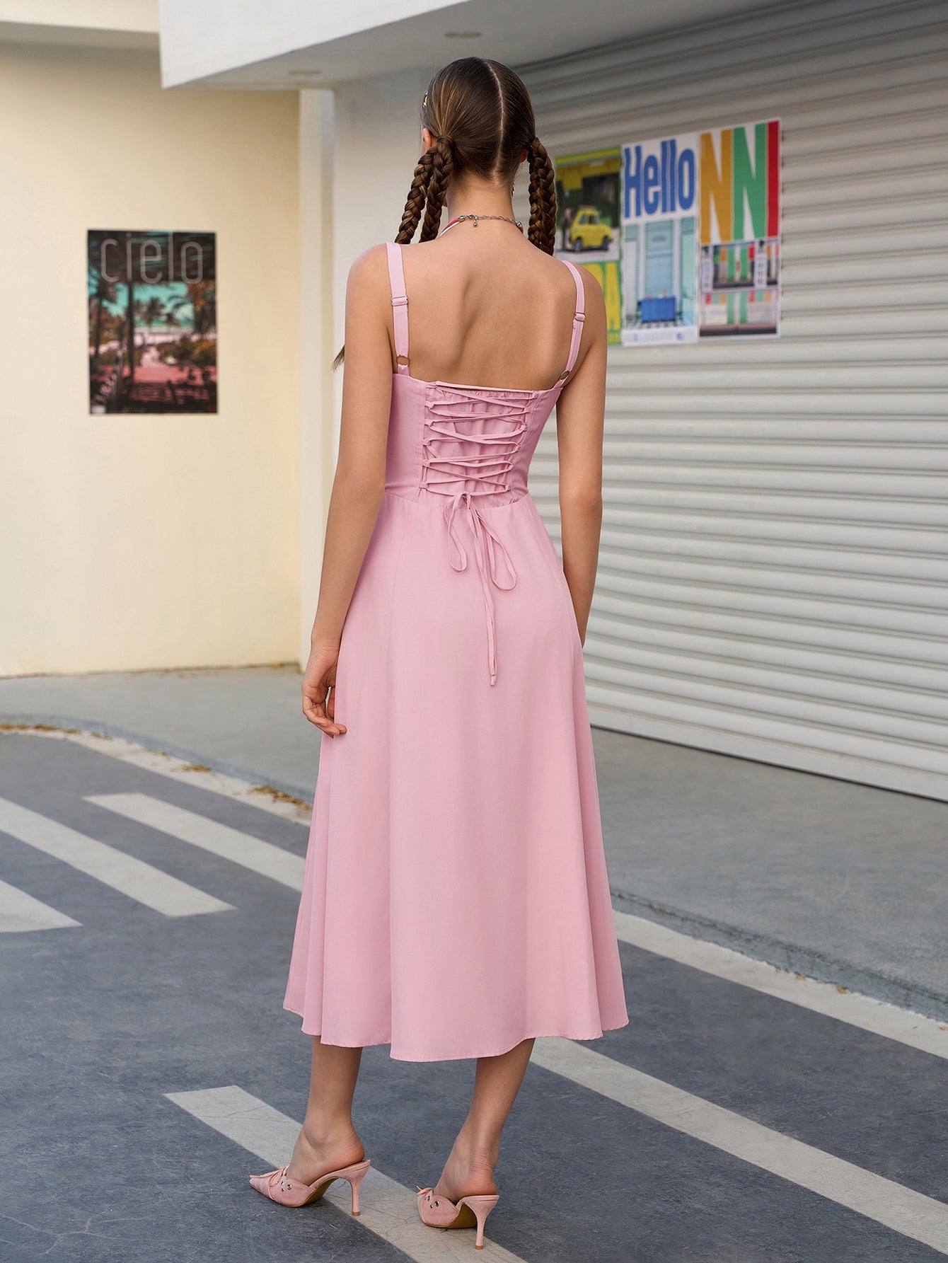 Jacklynn Ruched Midi Dress