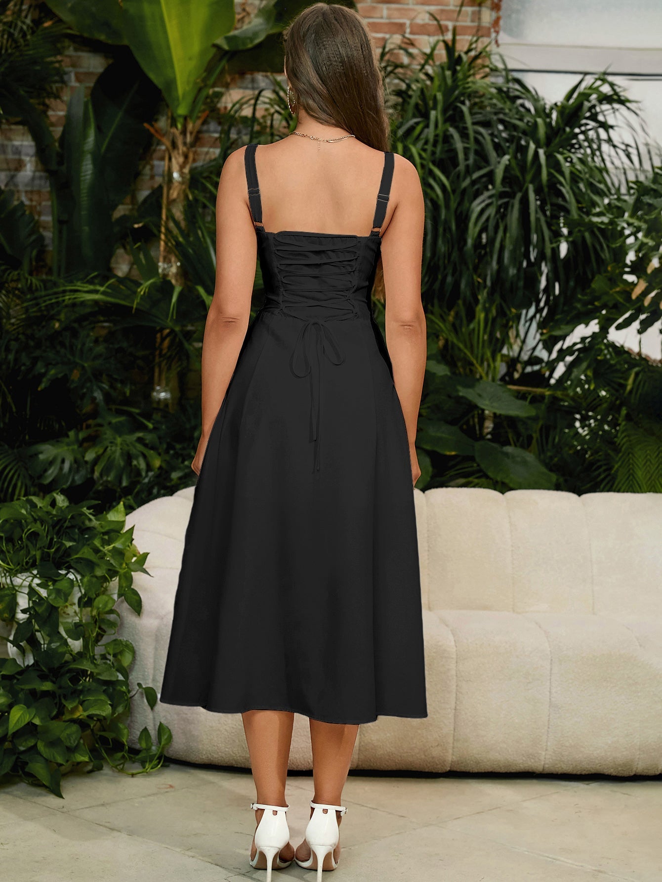 Jacklynn Ruched Midi Dress