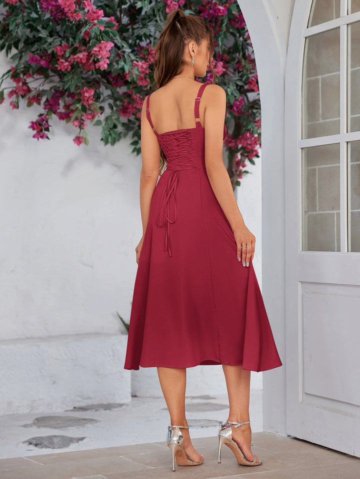 Jacklynn Ruched Midi Dress