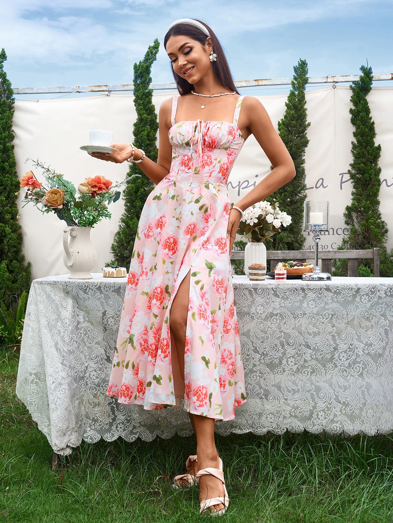 Jacklynn Ruched Midi Dress