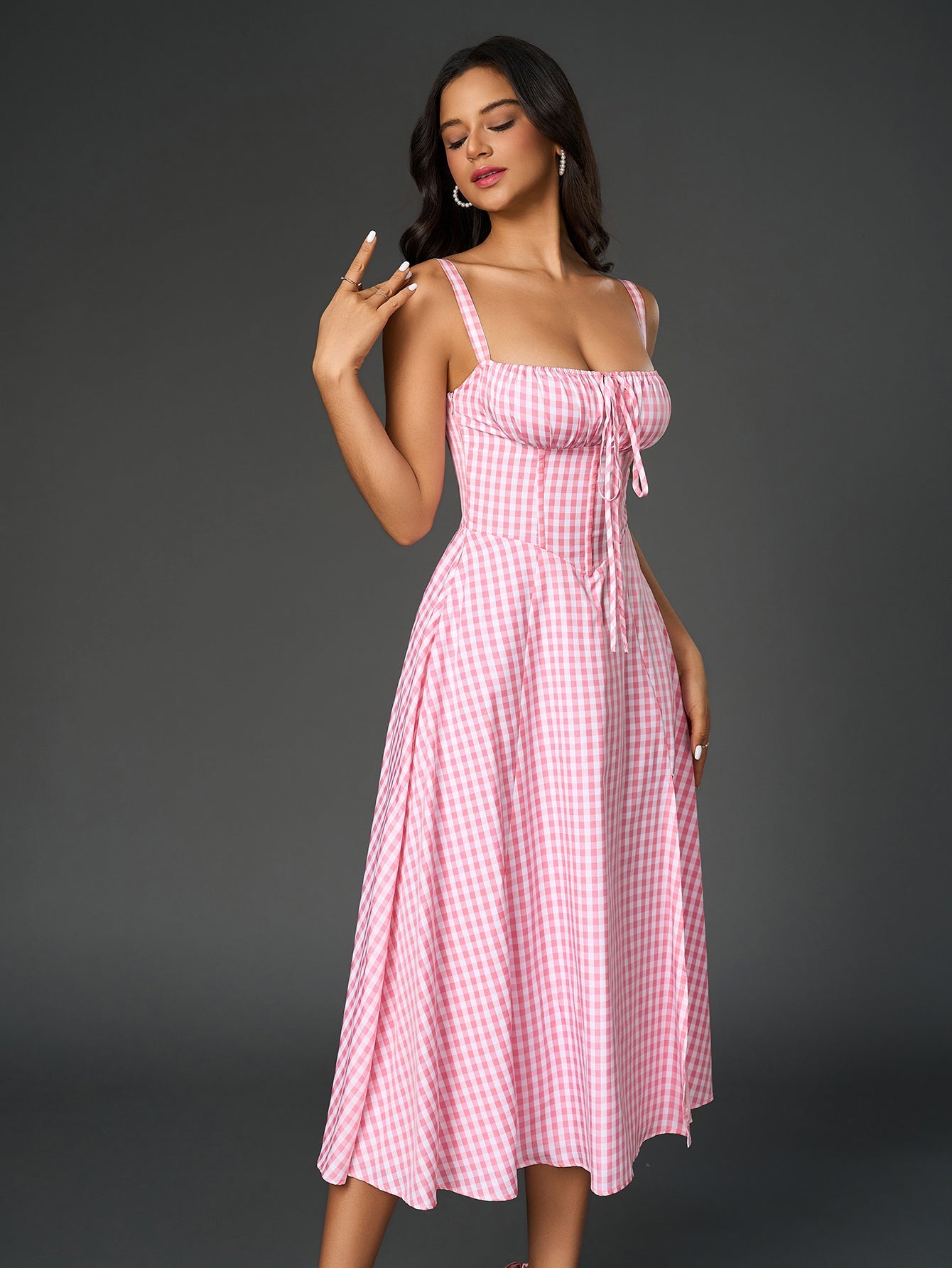 Jacklynn Ruched Midi Dress