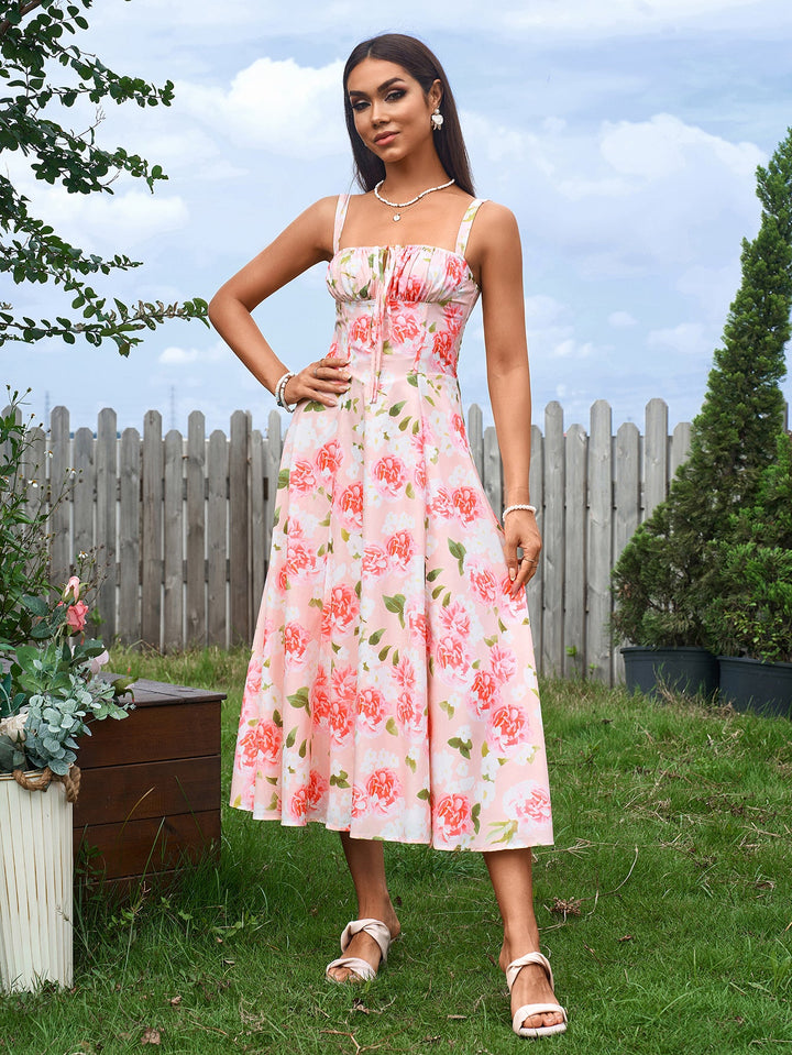 Jacklynn Ruched Midi Dress