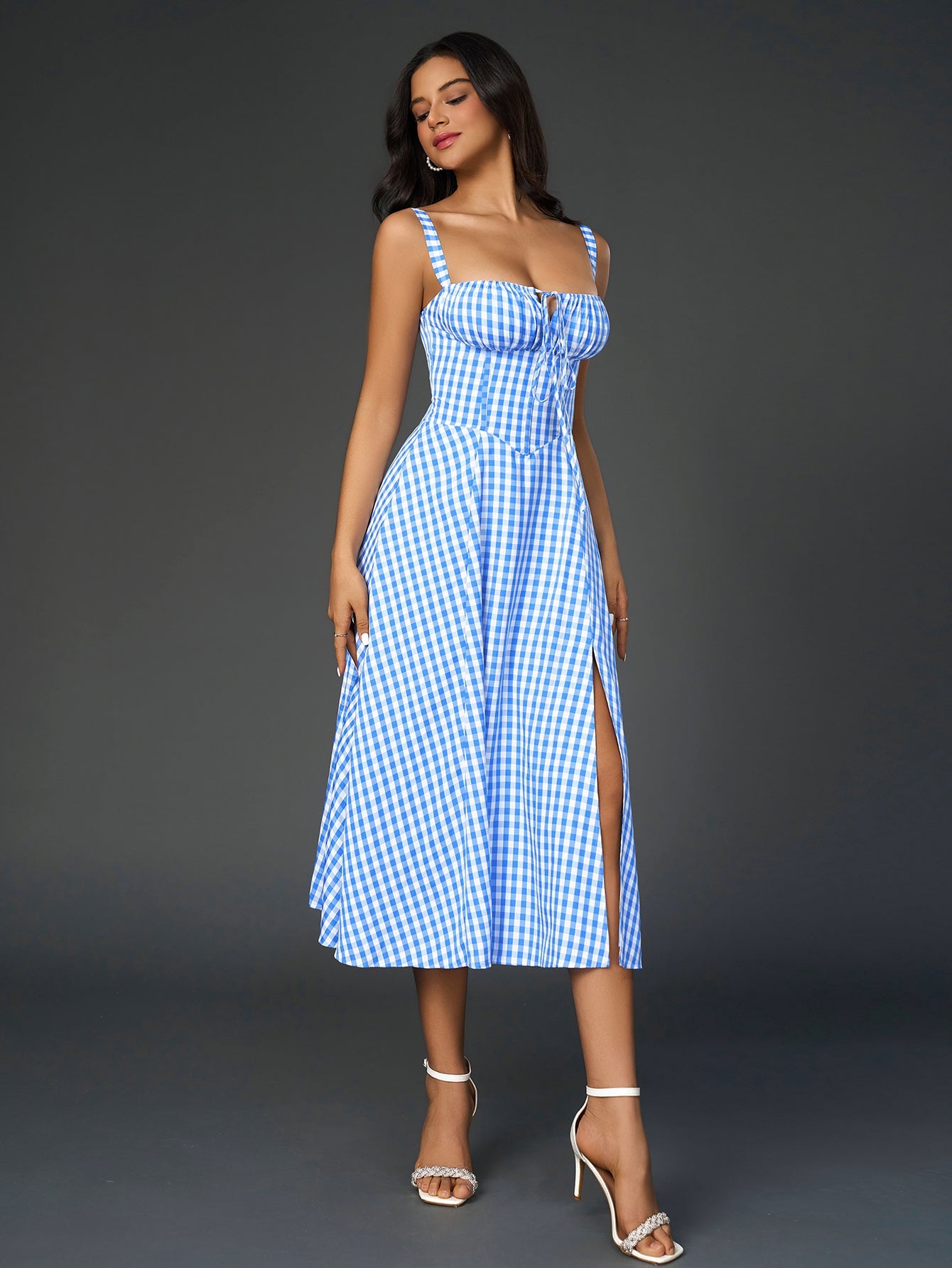 Jacklynn Ruched Midi Dress