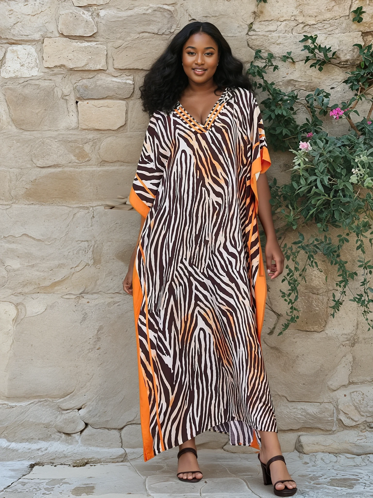 Mara Plus Size Kaftan Dress