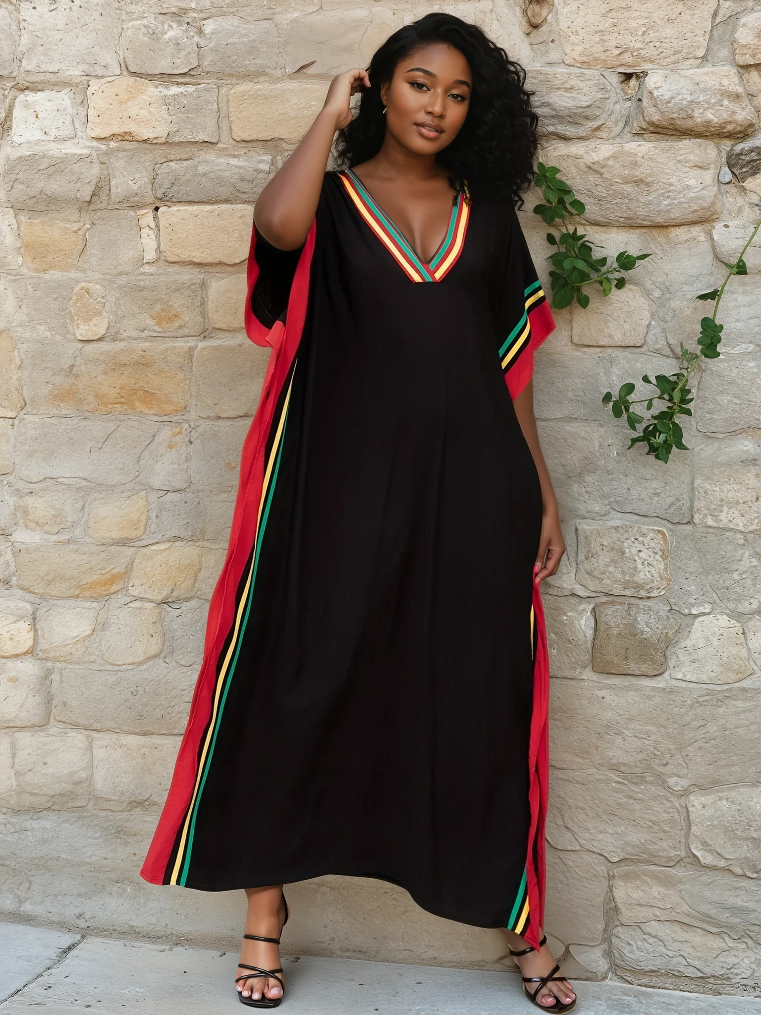 Mara Plus Size Kaftan Dress